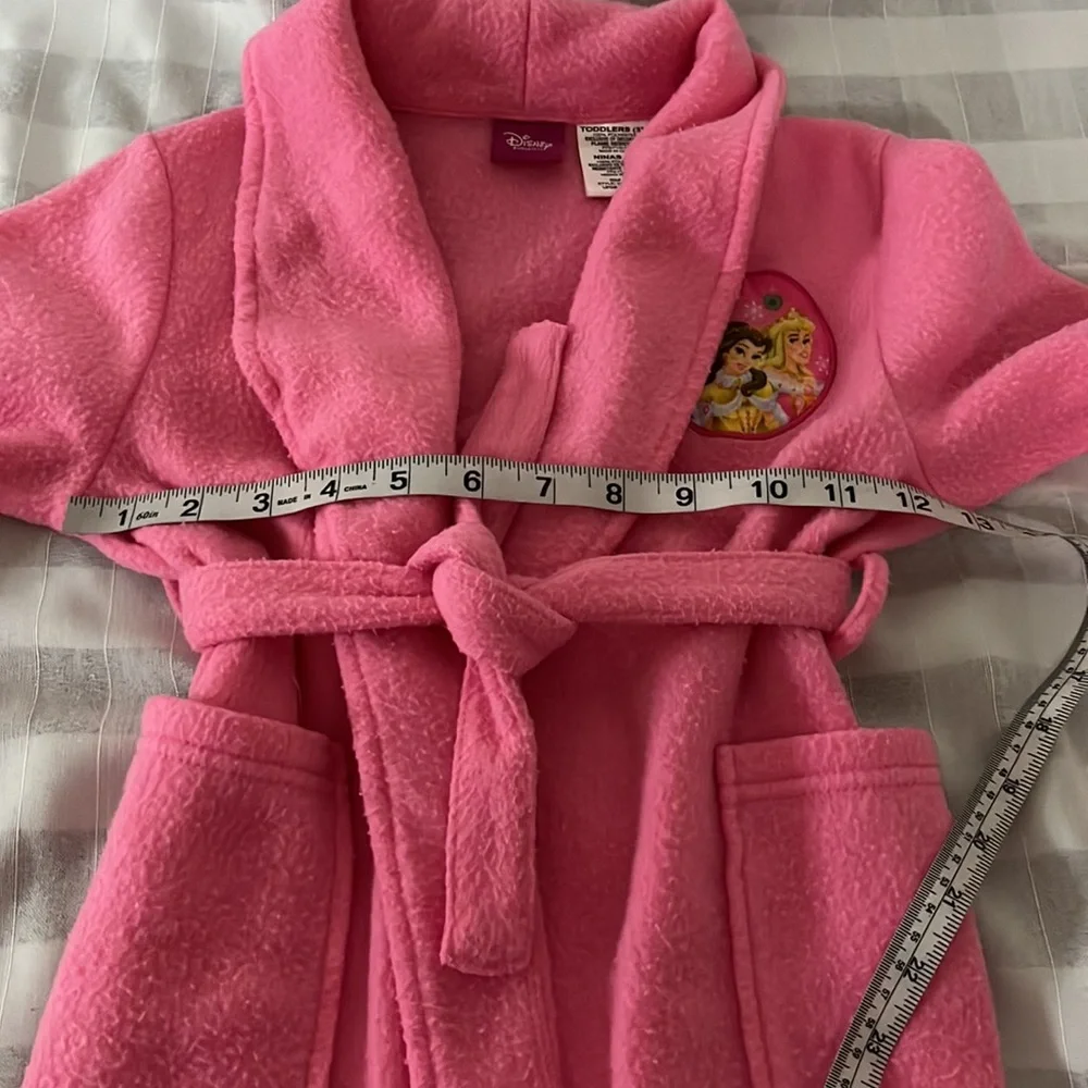 Disney Princess pink fleece robe Size 3T